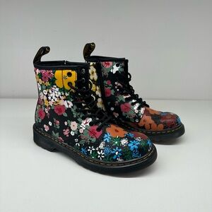 Dr. Martens 1460 Boots Youth Size 3 Kids Floral Mash Up